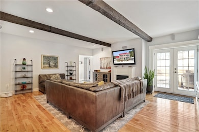 Enjoy family movie nights in this fantastic living