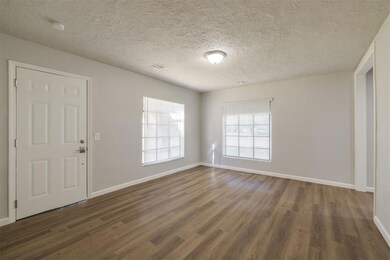 Living room with corner windows