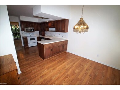 large kitchen with eat in dining area