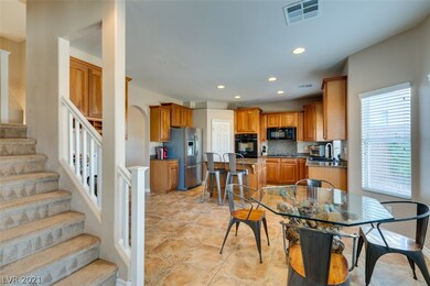 DUAL staircases, one to the breakfast area, the ot