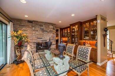 Dining area with access to the kitchen and great r