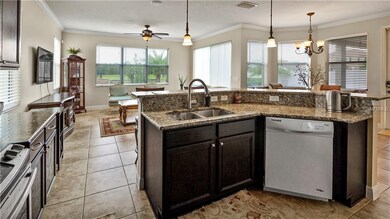 Kitchen view to breakfast nook - living room