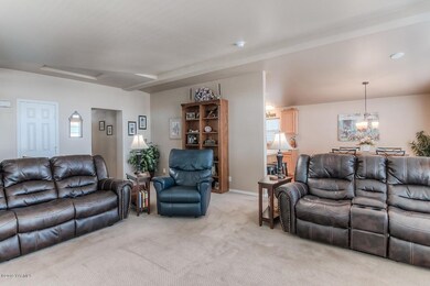Living into Dining Room and Kitchen