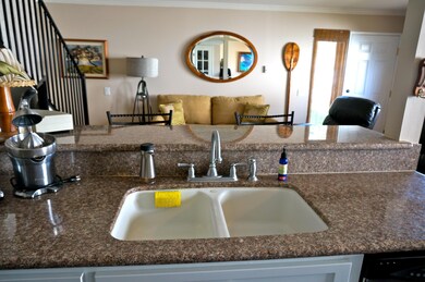 Kitchen open to living room