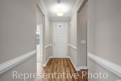view from end of foyer back to the front door