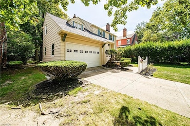 Garage with a yard