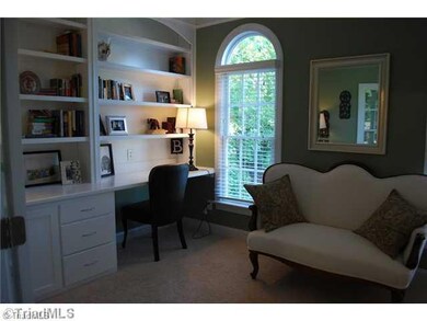 Living Room. Living room with built ins.