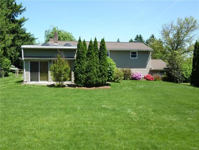 Fenced in yard with storage shed