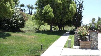 Green belt with walking trail   