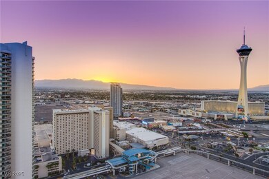 City view with mountains
