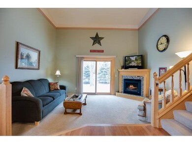 The Living Room has vaulted ceilings and a cozy ga
