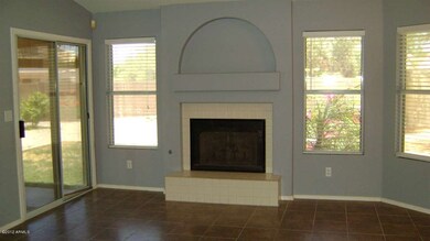 family room with fireplace
