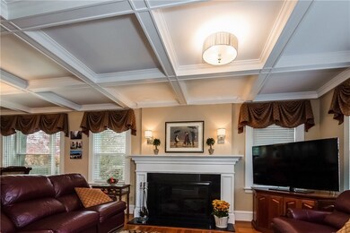 54-Craftsmanship abounds with the custom coffered