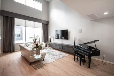 Twenty feet ceilings in Living area with Lots of w