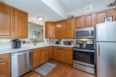 Updated kitchen with newer stainless steel applian