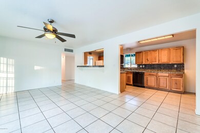 kitchen and living room