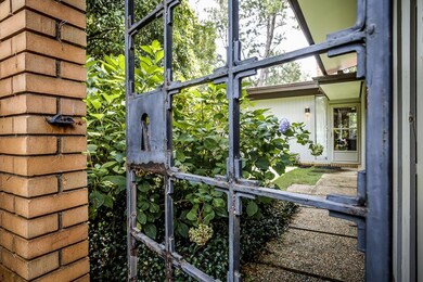 Iron gate front entrance
