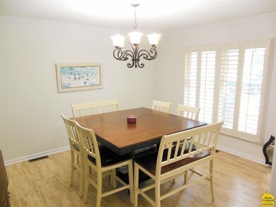 Formal Dining Room with hardwood floors