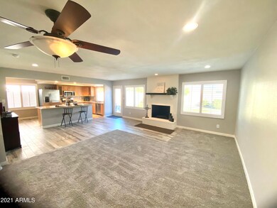 Warm inviting fireplace in Living room