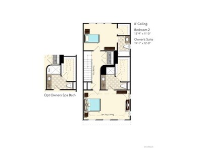 Carmichael third floor plan.