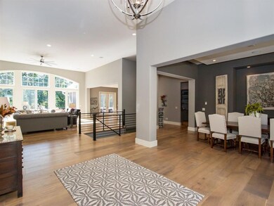 Great room and formal dining room from the entry