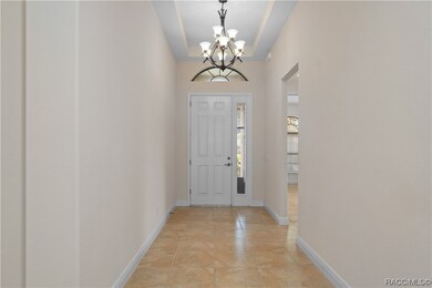 Welcoming hallway looking from living room