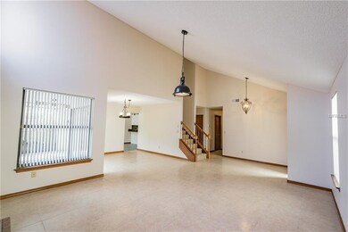 Living room with dining room