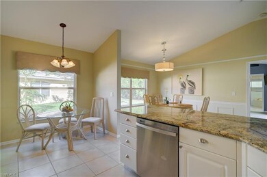 View from open kitchen showing breakfast and famil