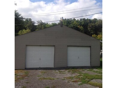 Extra large 2 car garage.