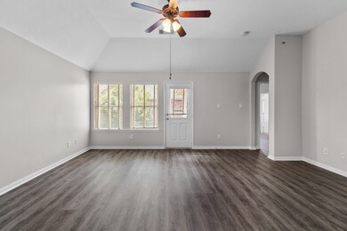 The gorgeous, luxury vinyl plank flooring flows throughout the home, including all of the bedrooms.