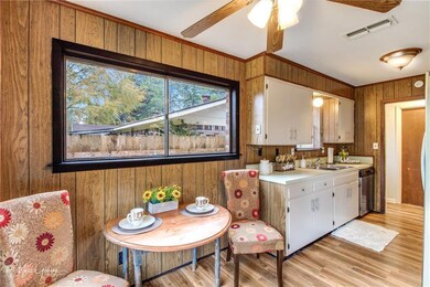 Dining area open to the kichen