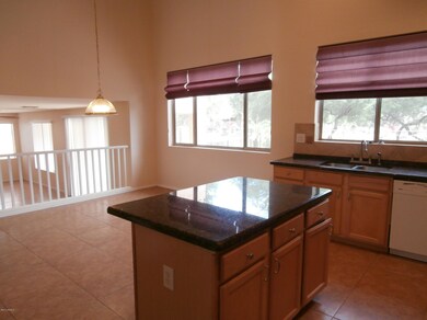 looking out of kitchen