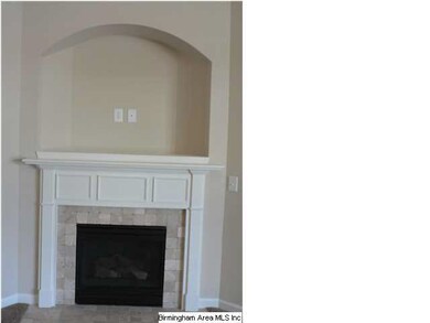 Fireplace with gas logs and wired for TV above wit