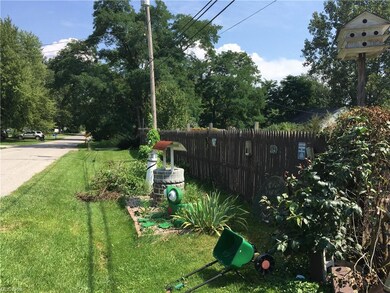 View of the street side along fence