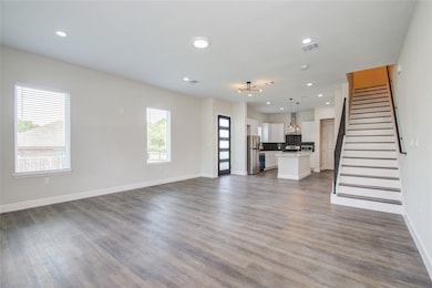 Dining and family rooms are integrated