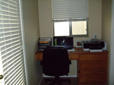 Built in desk area