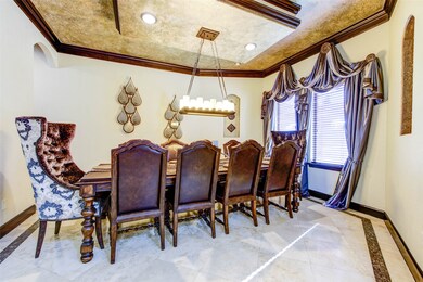 Formal dining to the right of the main entrance