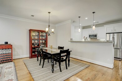 The Kitchen and Dining Area are divided by a Break