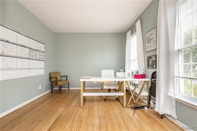 Office space with bamboo floors