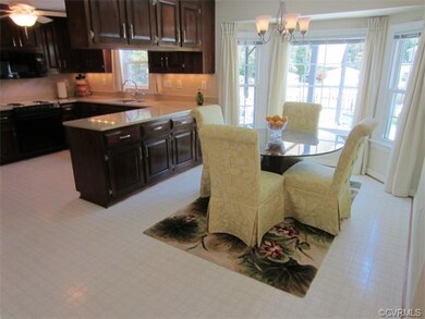 Eat-in Area of the Kitchen offers Easy-Care Vinyl 