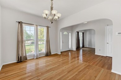 View of dining, entry & home office area.