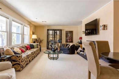 Formal living room completed with...