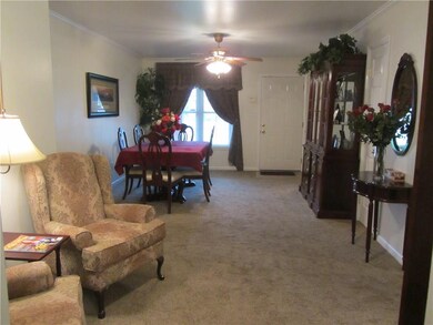 Looking back towards the front door
