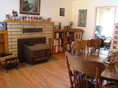 Woodstove in Dining Room