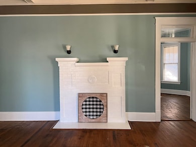 Living room fireplace