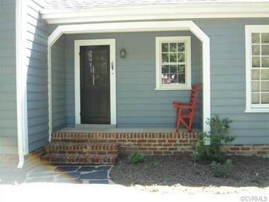 Front side entrance to mud room