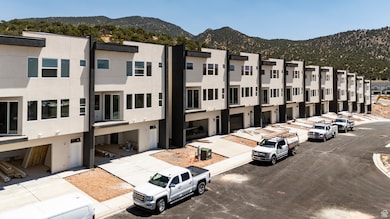 View of building exterior with a mountain view