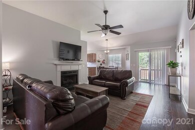 Great room with gas fireplace.