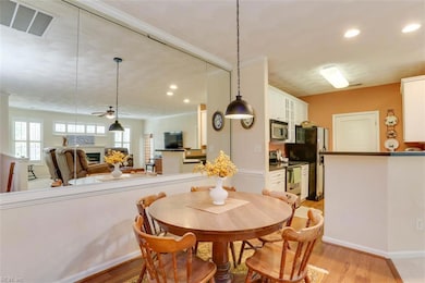 Ample dining space