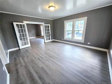 Living room with French